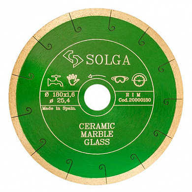 Алмазный диск Solga Diamant CERAMICS, MARBLE Ø180 мм 20000180