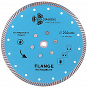 Алмазный диск Trio Diamond Turbo Hot press Гранит с фланцем Ø230 мм FHQ456