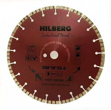 Алмазный диск Hilberg Industrial Hard Ø300 мм HI807