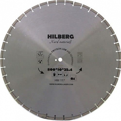 Алмазный диск Hilberg Hard Materials Laser Ø800 мм HM117